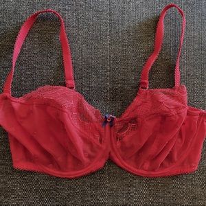 Red Panache Marcie Cleo Bra UK 38E Gently Used - Rarely Worn